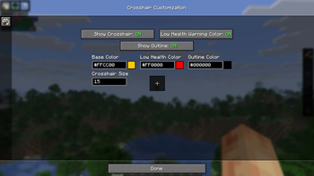 Crosshair Customization