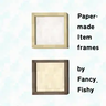 Paper Item Frames 纸质物品展示框