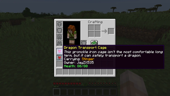 Dragon Transport Cage: Caged Dragon Info