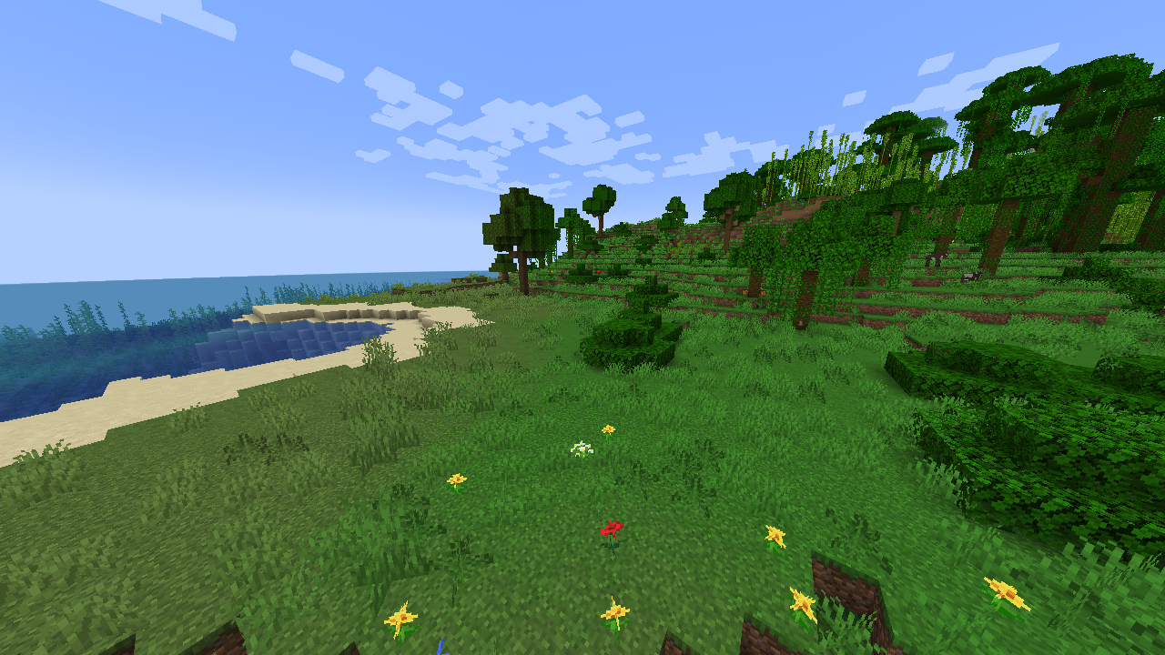 an in-game picture showing grass everywhere