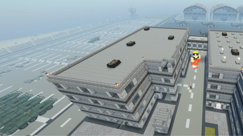 初期スポーン地点周辺"near the starting spawn area"