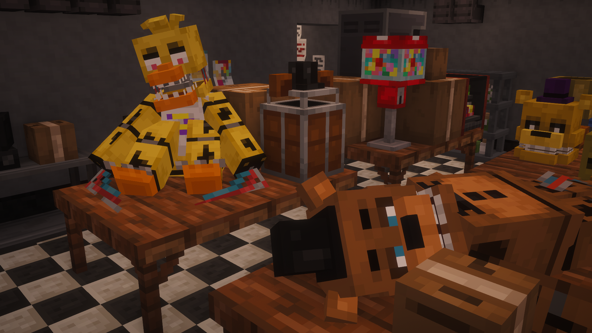 Screenshot modpacku Crazy Kitty's FNaF Management Wanted Pack (3/3)
