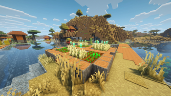 A savanna village (golden wow!)
