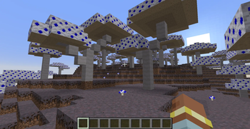 Blue Mushroom Forest