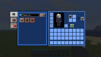 inventory and recipe menu