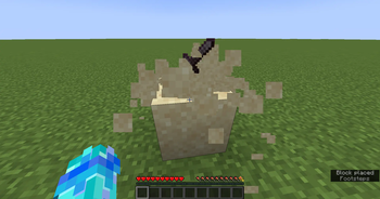 Netherite Sword Being Buried