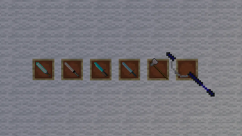 A slight glance of the weapon's
