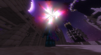 Crystalite Armor and Elytra with Therminite Hammers, End Dragon