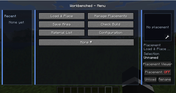 Main menu