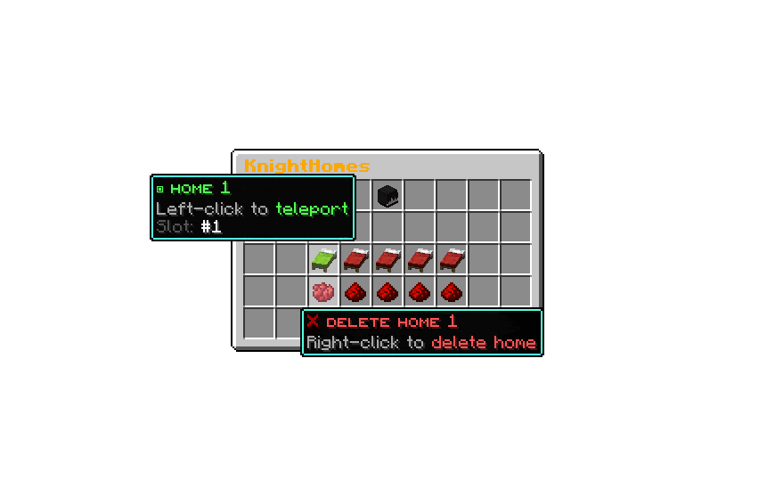 Teleport/delete home