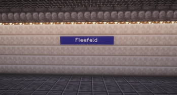 Wall mounted Station Name Sign