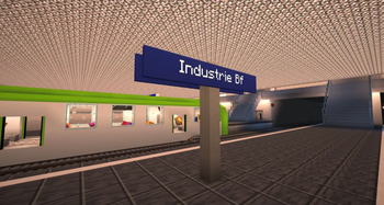 Double Sided Station Name Sign