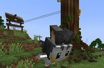 Emolga flying in battle
