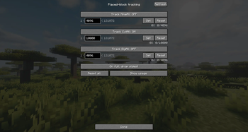 Advanced Placed-Block Tracking