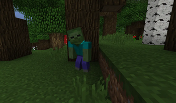 A slouched zombie