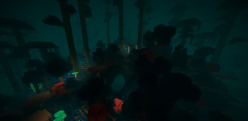 Overgrown forest