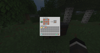 Copper horse armor crafting recipe