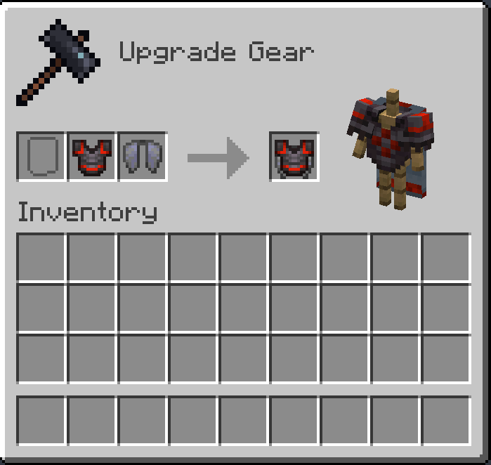 Supports Trimmed Chestplate into Elytra