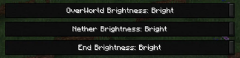 The settings bars