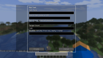 Task Creation Window
