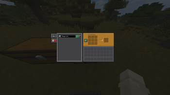 Crafting table showcase