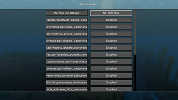 Panorandom Menu