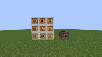 crafting the "Resource Receiver" block