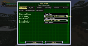 Raid configuration editor