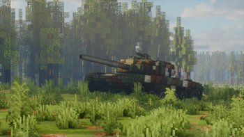 Tank in the countryside