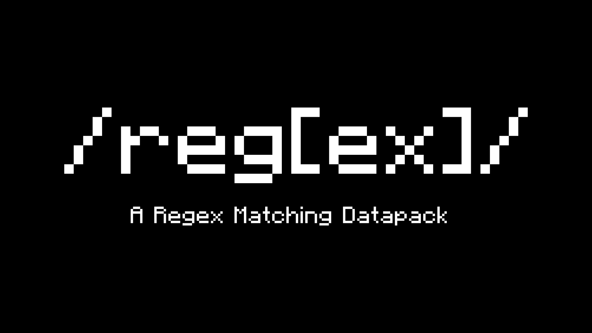A datapack library that provides a way to match substrings using regular expressions.
