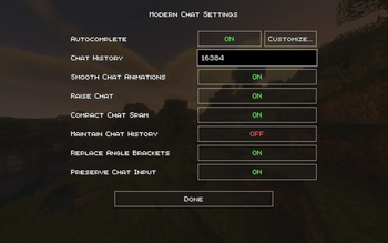 Main Config Screen