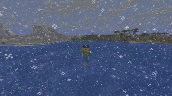 Snow in warm biomes