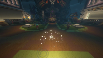 Hypixel SkyWars Lobby with particles