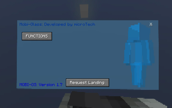 The WIP homepage of the Holo-Pad
