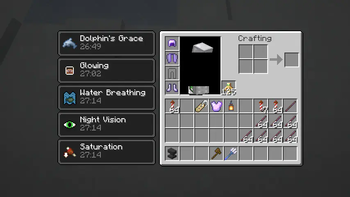 Survival Inventory with status effect