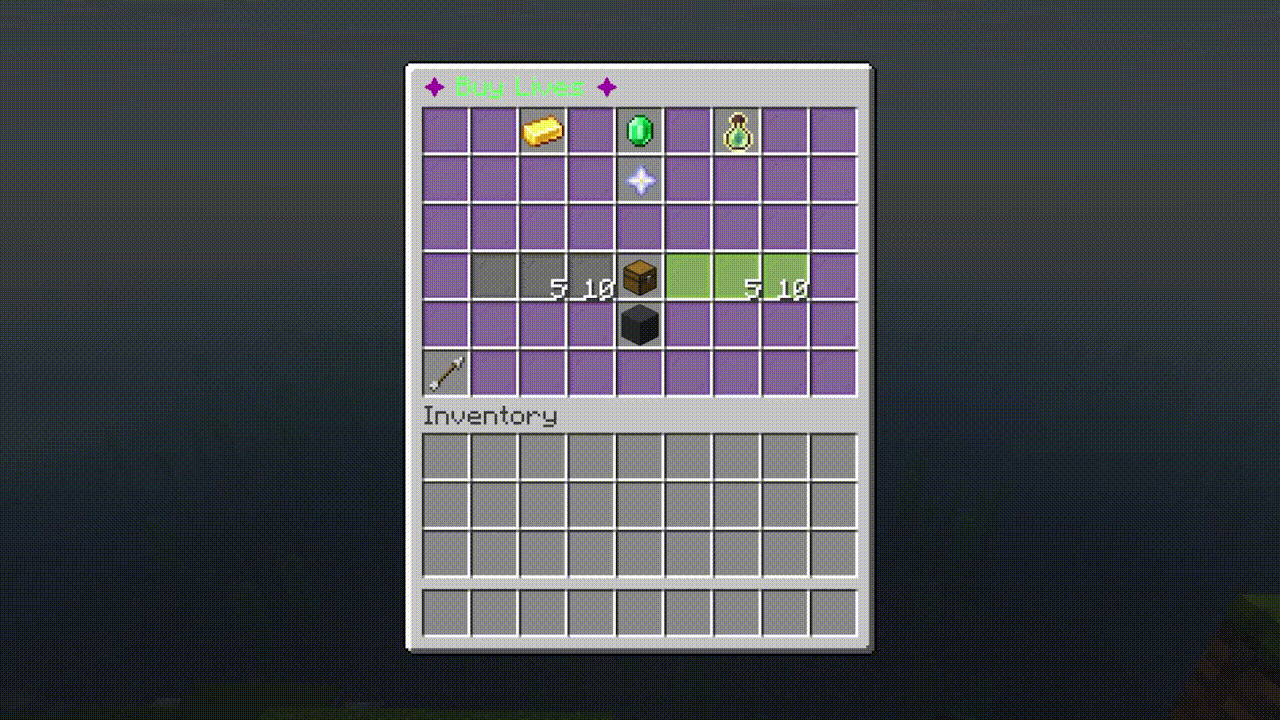 KeepInventoryGUI Shop