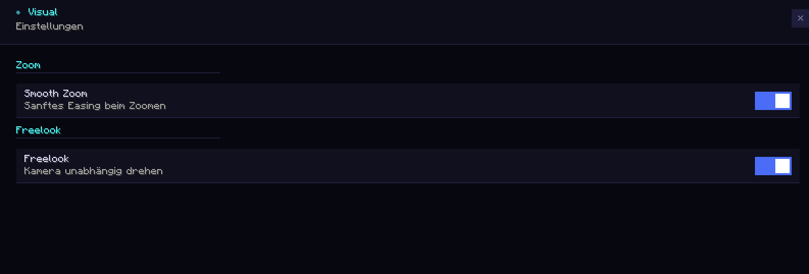 Visual category