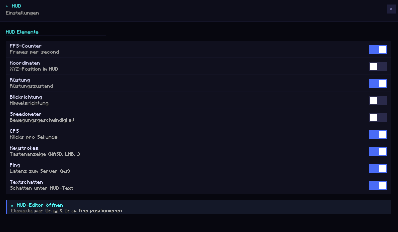 HUD category