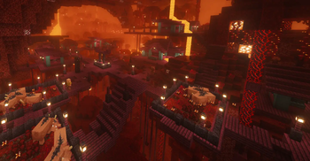 Un village dans le nether vous aviez deja vus sa ?😁