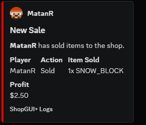 Sale Log
