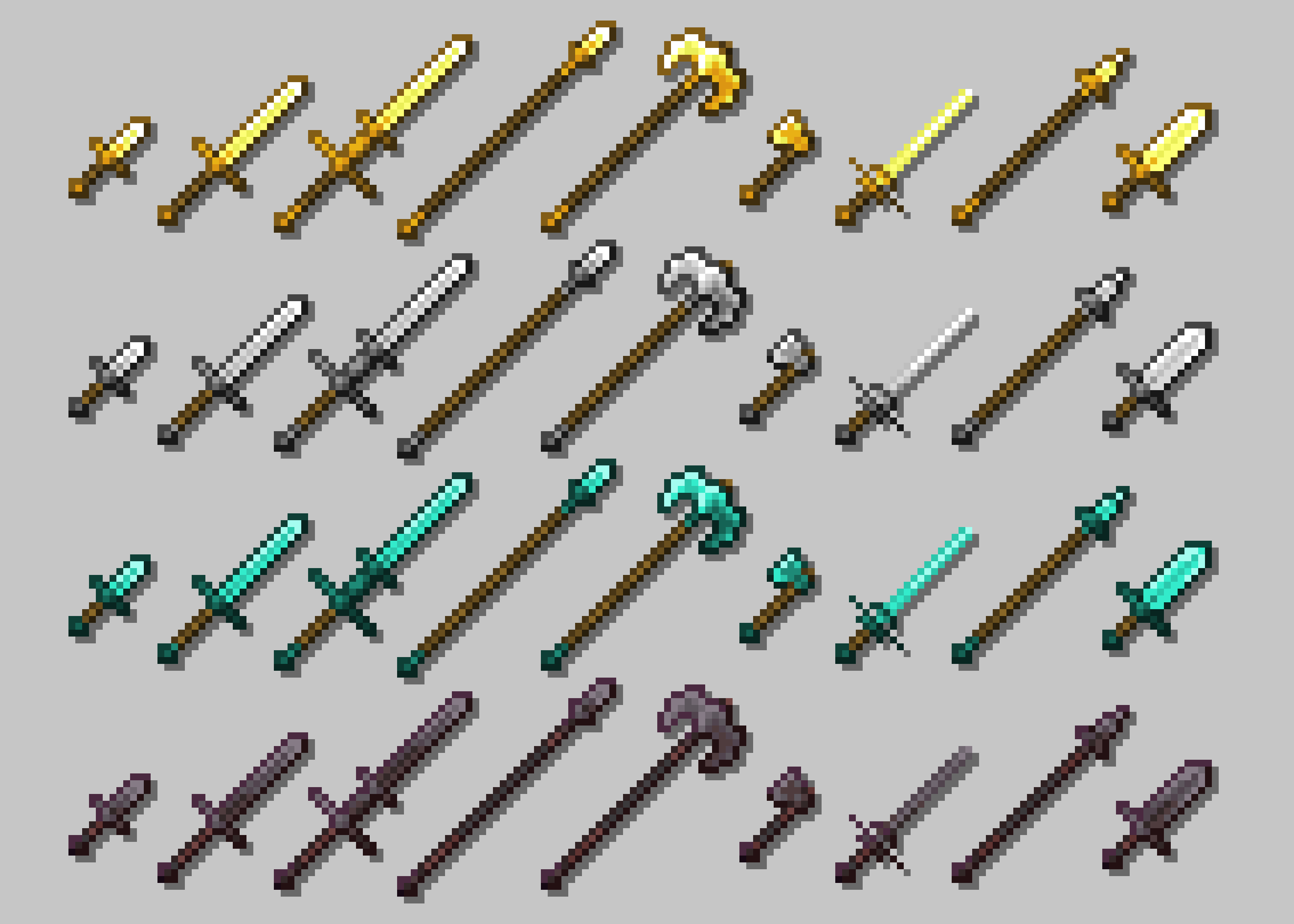 all the weapons in the mod
