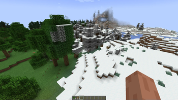 (v0.1) Snowy Leaves on Cold Biome Border