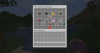 Structural Safety menu