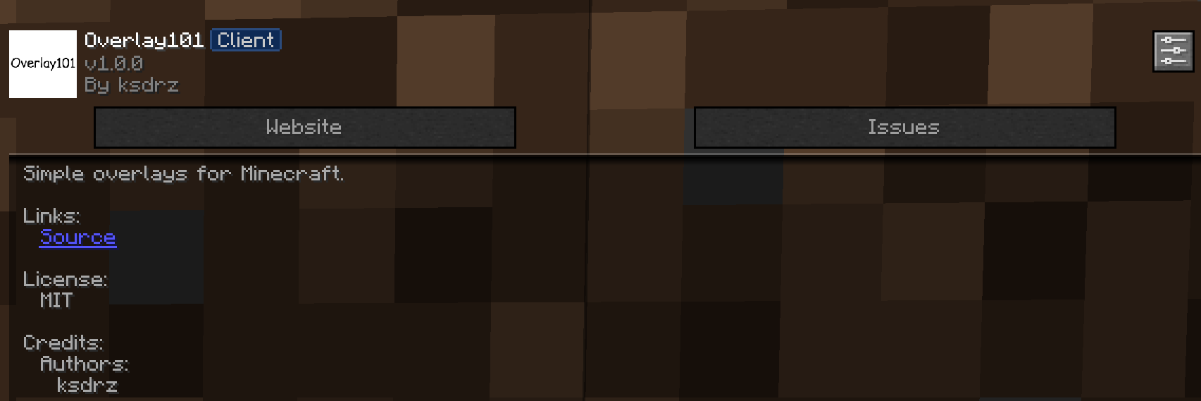 How it looks in the Mod Menu