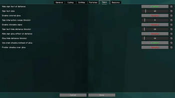 Sign Settings (v1.0.0)