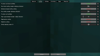Culling Settings (v1.0.0)