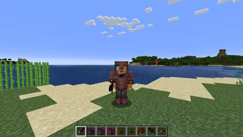 A full set of fire-resistant armor