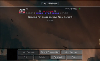 Play Multiplayer Screen