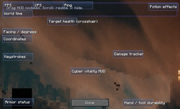 Gui Placement Screen