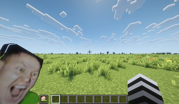 Pozzi totem in left hand (with shaders)